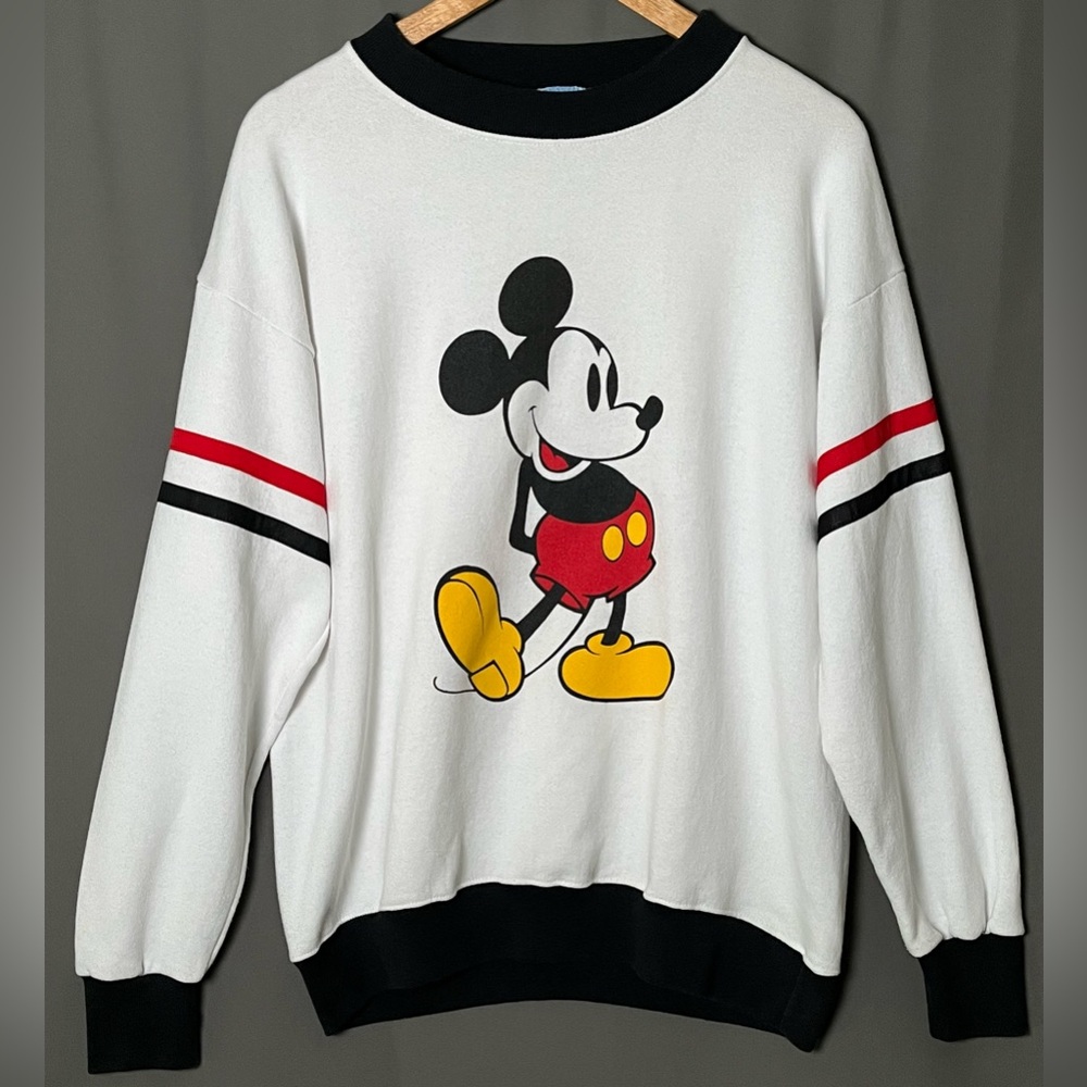VTG Disney Mickey 80s 90s Crewneck Sweater Men's XL